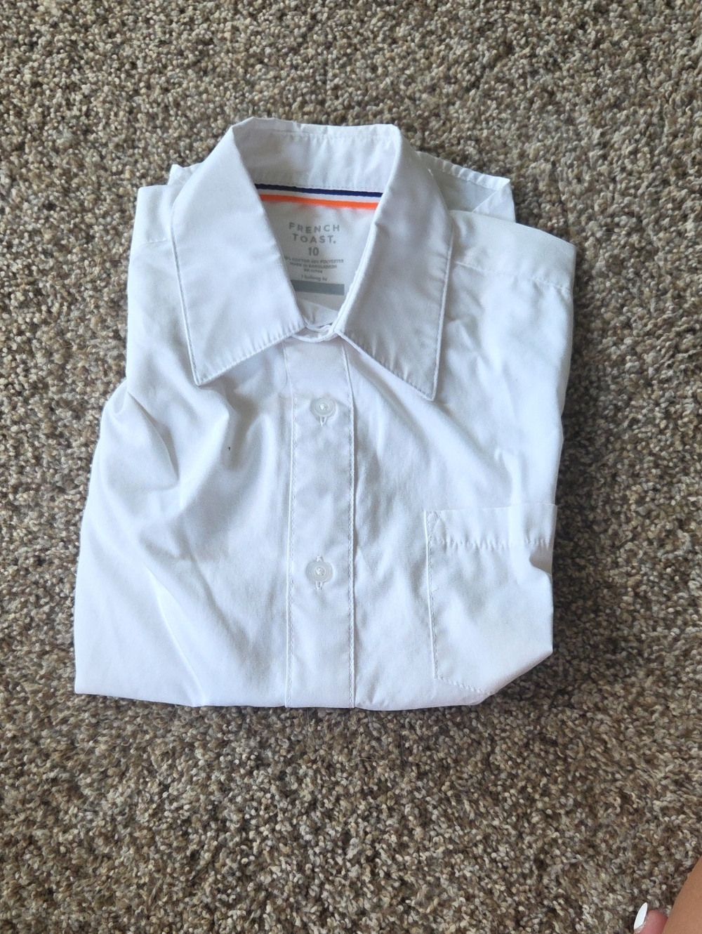 French Toast White Boys' Dress Shirt - Point Collar